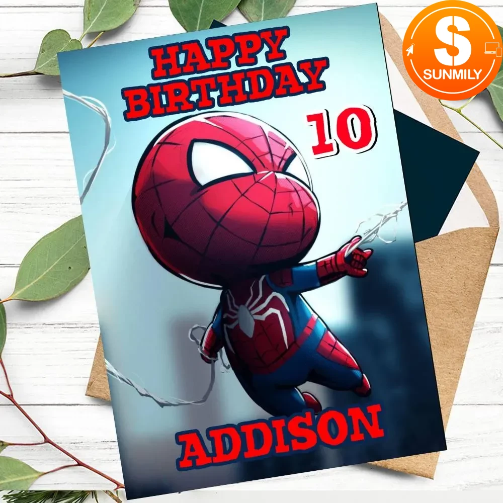 SPIDER-MAN Blue Wrapping Paper X5 - Colorful Kids Gift Wrap - Birthdays, Crafts, Decoupage, Scrapbooking - Israel