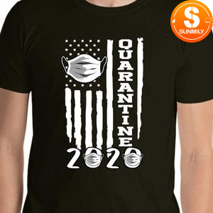 Quarantine 2020 American Flag T-Shirt