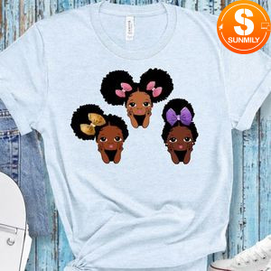 Peekaboo girl with puff afro ponytails T-Shirt
