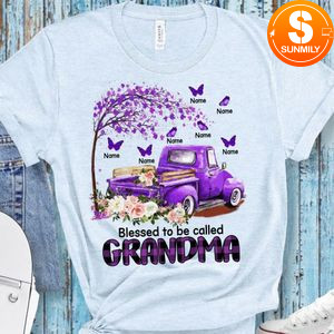 Blessed to be called Grandma with Names T-Shirt