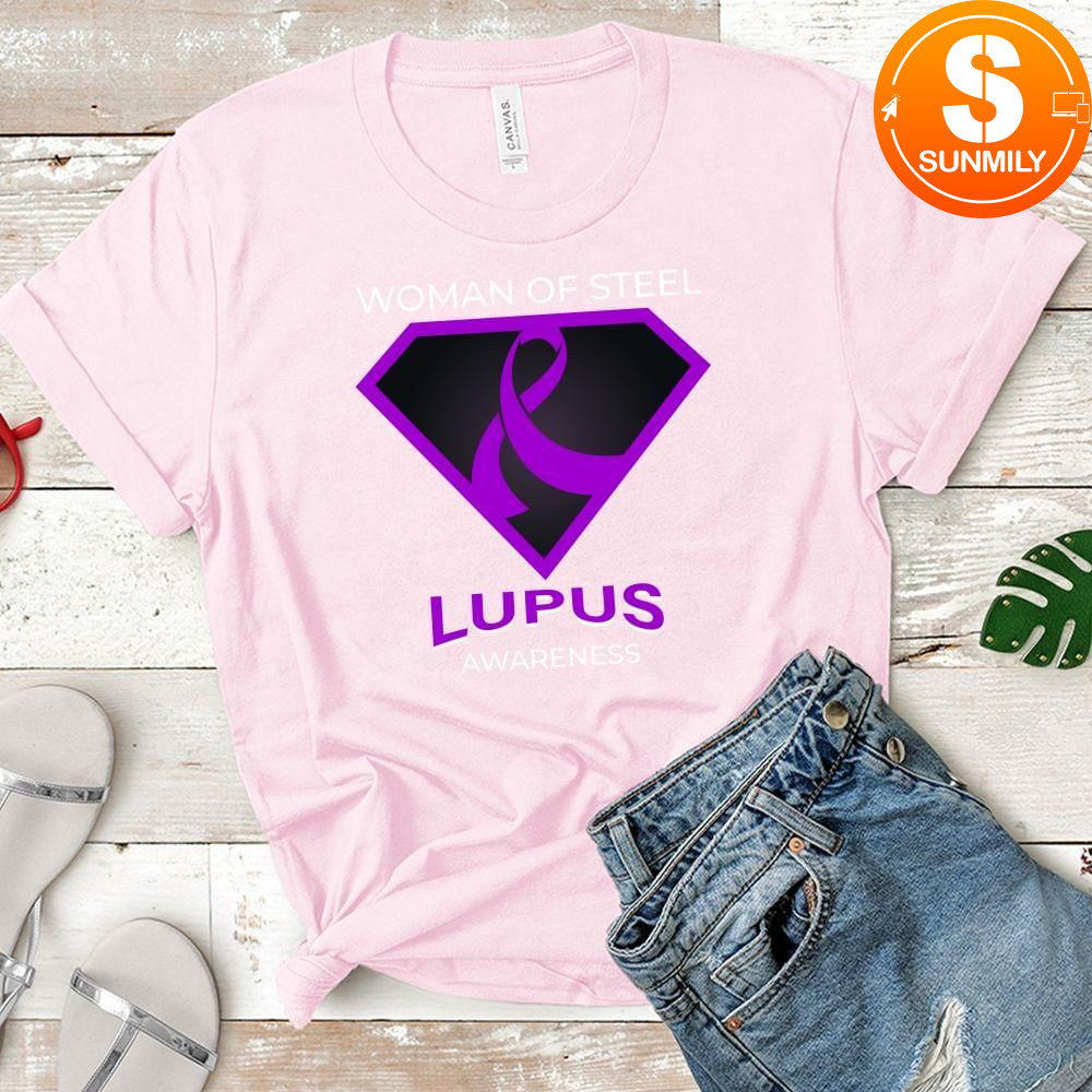 Woman of Steel Lupus Awareness T-Shirt