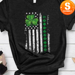 St. Patricks Day Irish American Flag Shirt