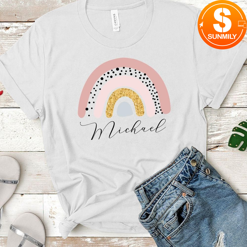 Personalized Rainbow Classic Unisex Shirt