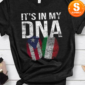 Italian And Puerto Rican DNA Mix Flag Heritage Gift Shirt