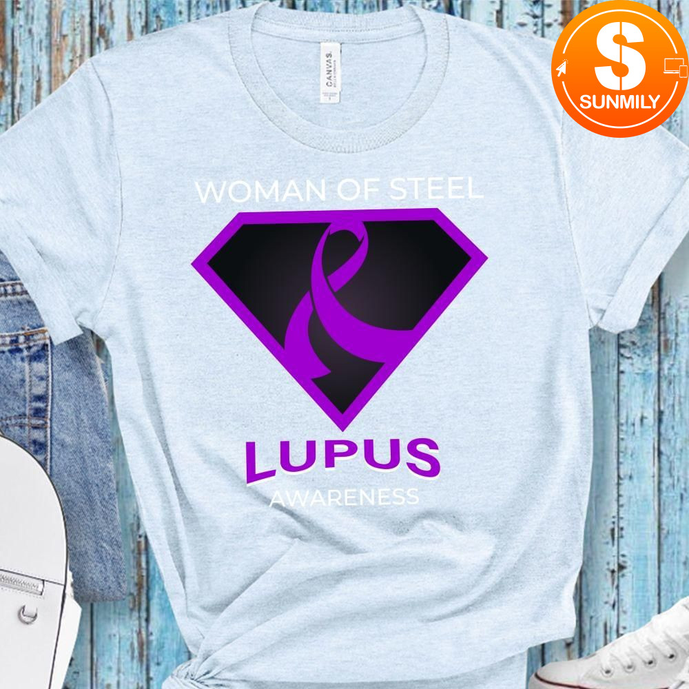 Woman of Steel Lupus Awareness T-Shirt