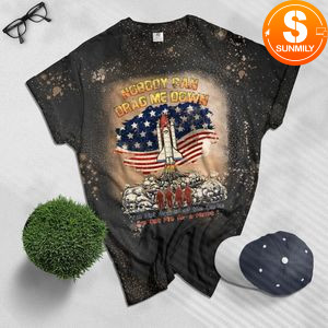 Space Shuttle Nobody can drag me down Bleached T-Shirt