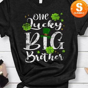 One Lucky Big Brother St. Patricks Day Pregnancy Shirt