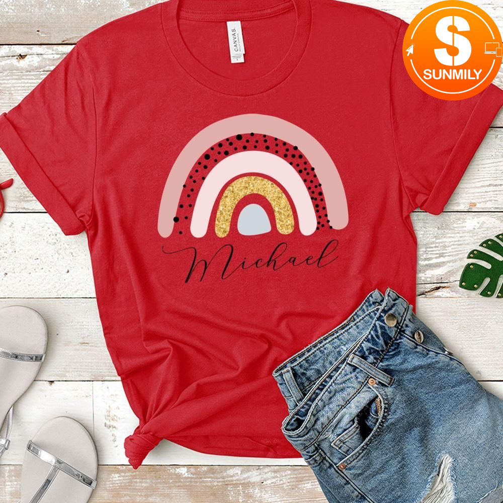 Personalized Rainbow Classic Unisex Shirt