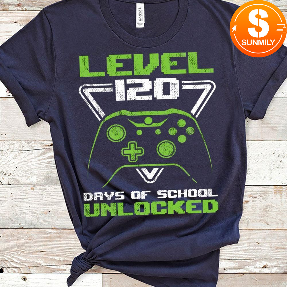 120 Days Of School Classic Unisex Shirt For Kids Video Gamer Boy Girl Funny Classic Unisex Shirt