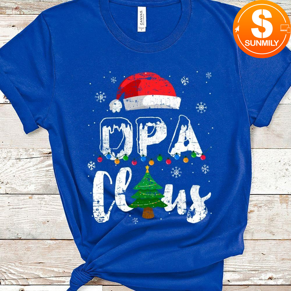 Opa Claus Christmas Lights Classic Unisex T-Shirt