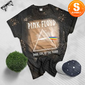 Pink Floyd Dark Side of the Moon Black Bleached Shirt
