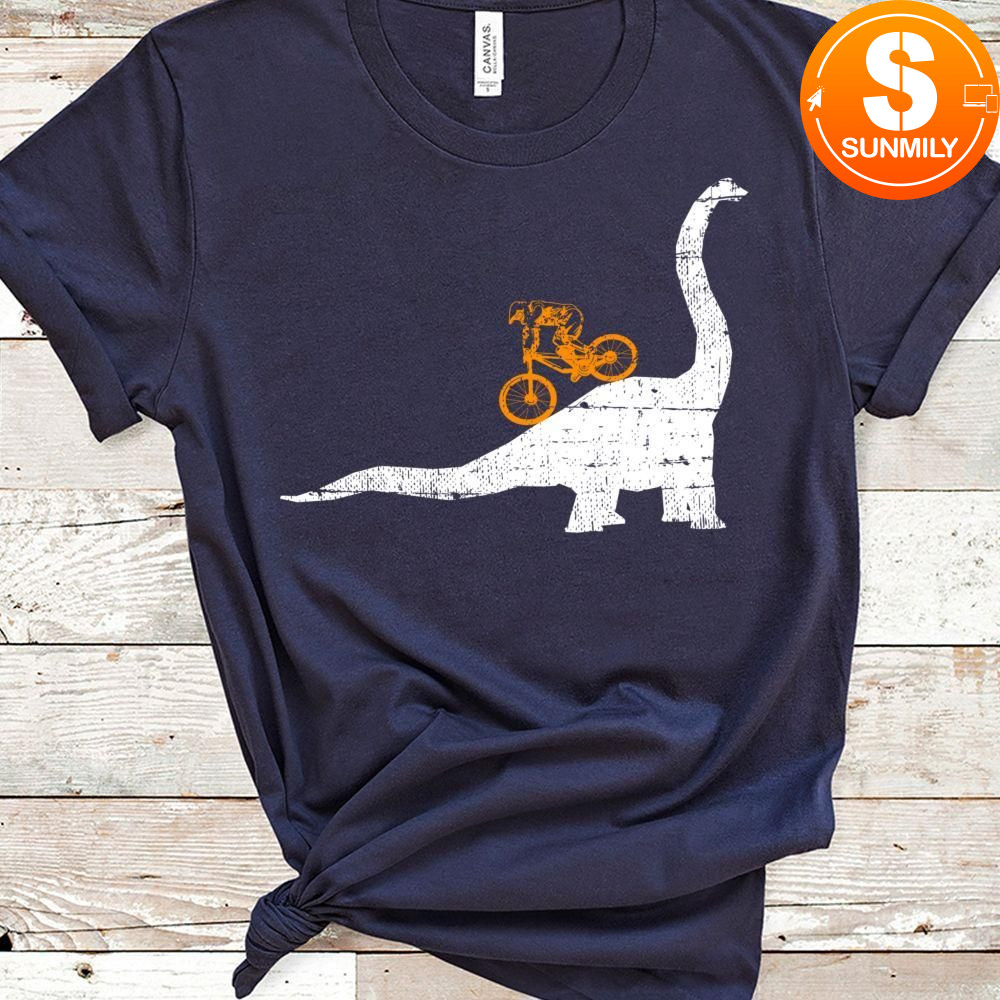 MTB Dinosaur Dino Bike Mountain Bicycle Sport Classic Unisex Shirt