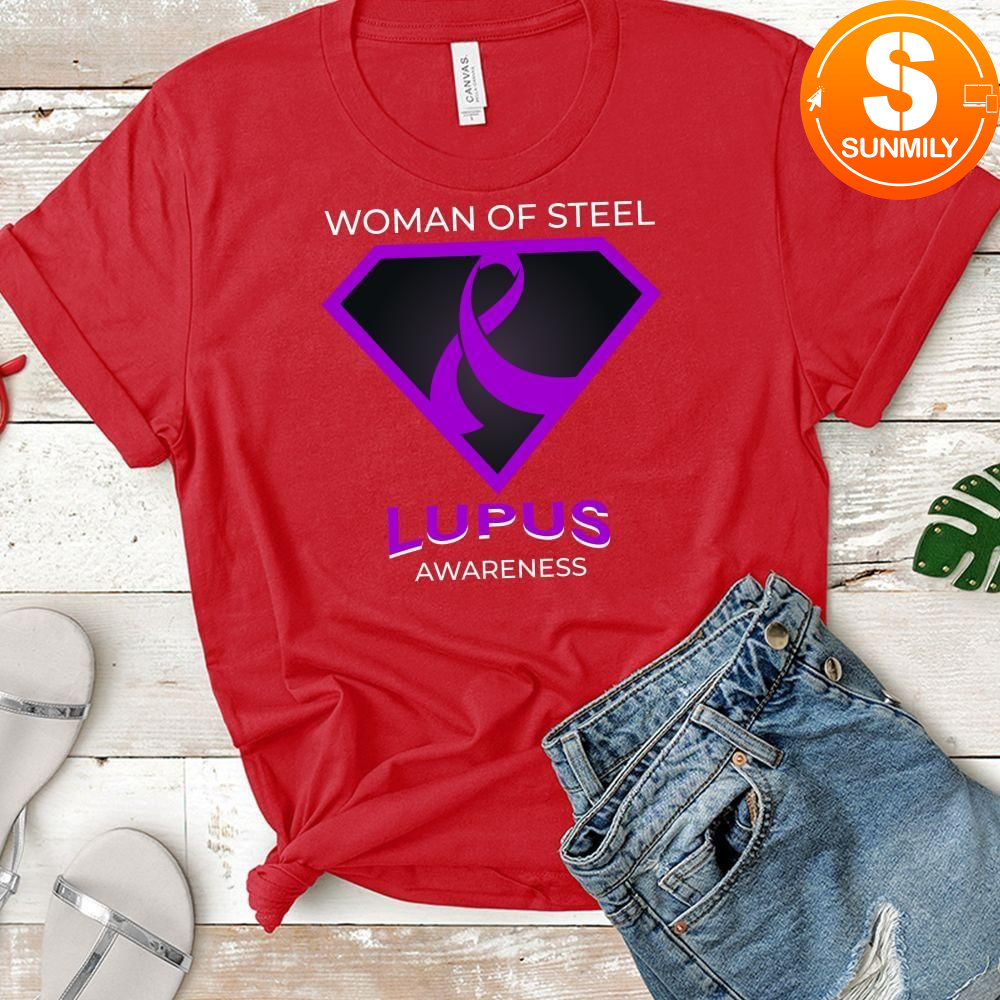 Woman of Steel Lupus Awareness T-Shirt