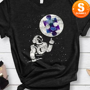 Autism Awareness Space Stars Astronaut Shirt