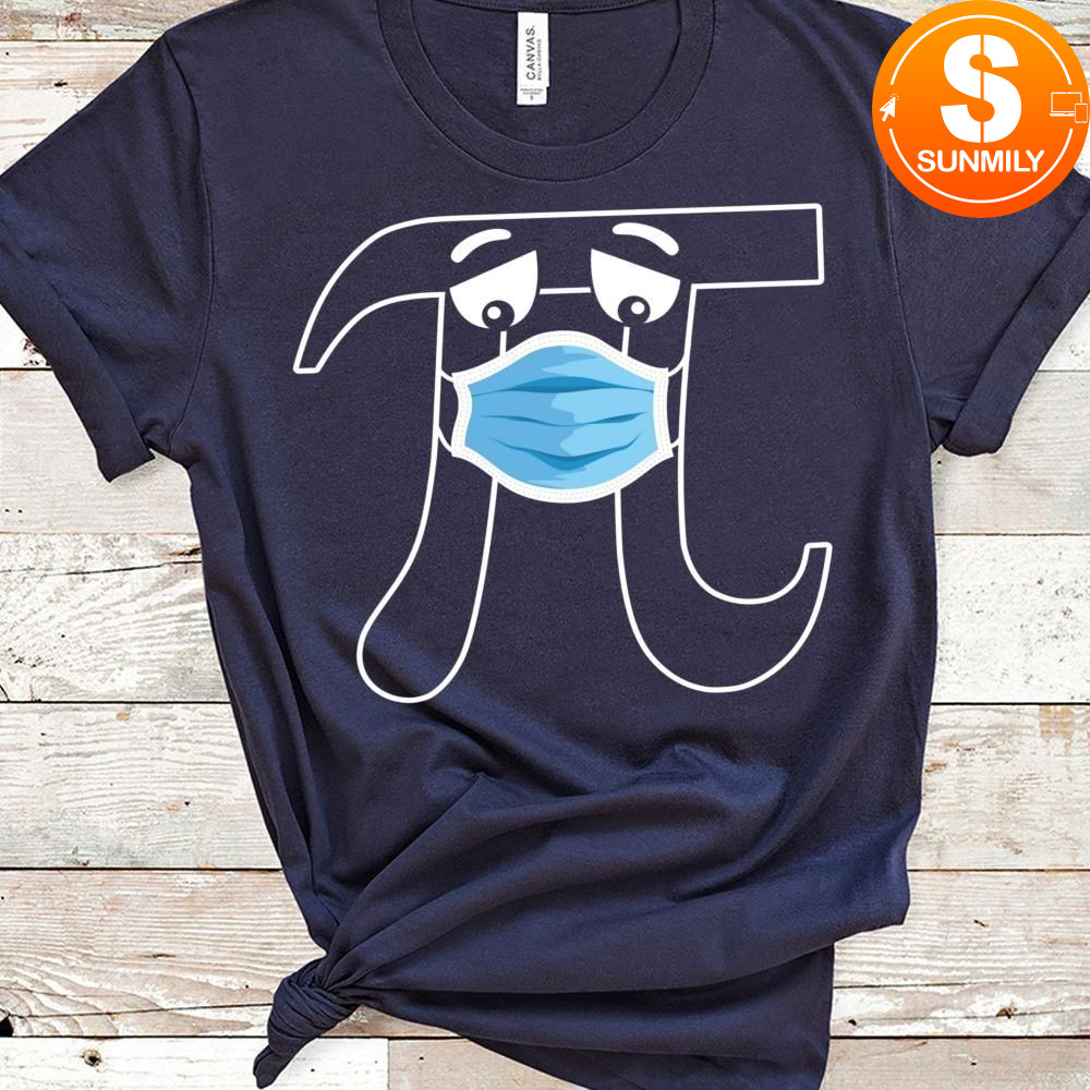 Pi wearing mask Pi day 2021 or teachers and kids Classic Unisex Shirt