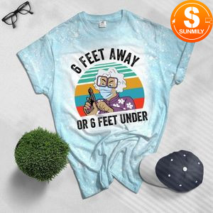 Madea 6 Feet Away Vintage Retro Bleached T-Shirt