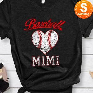 Baseball Heart T Shirt, Gift for Softball Mom