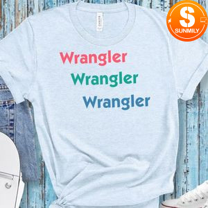 Wrangler Inspired Custom Text T-Shirt