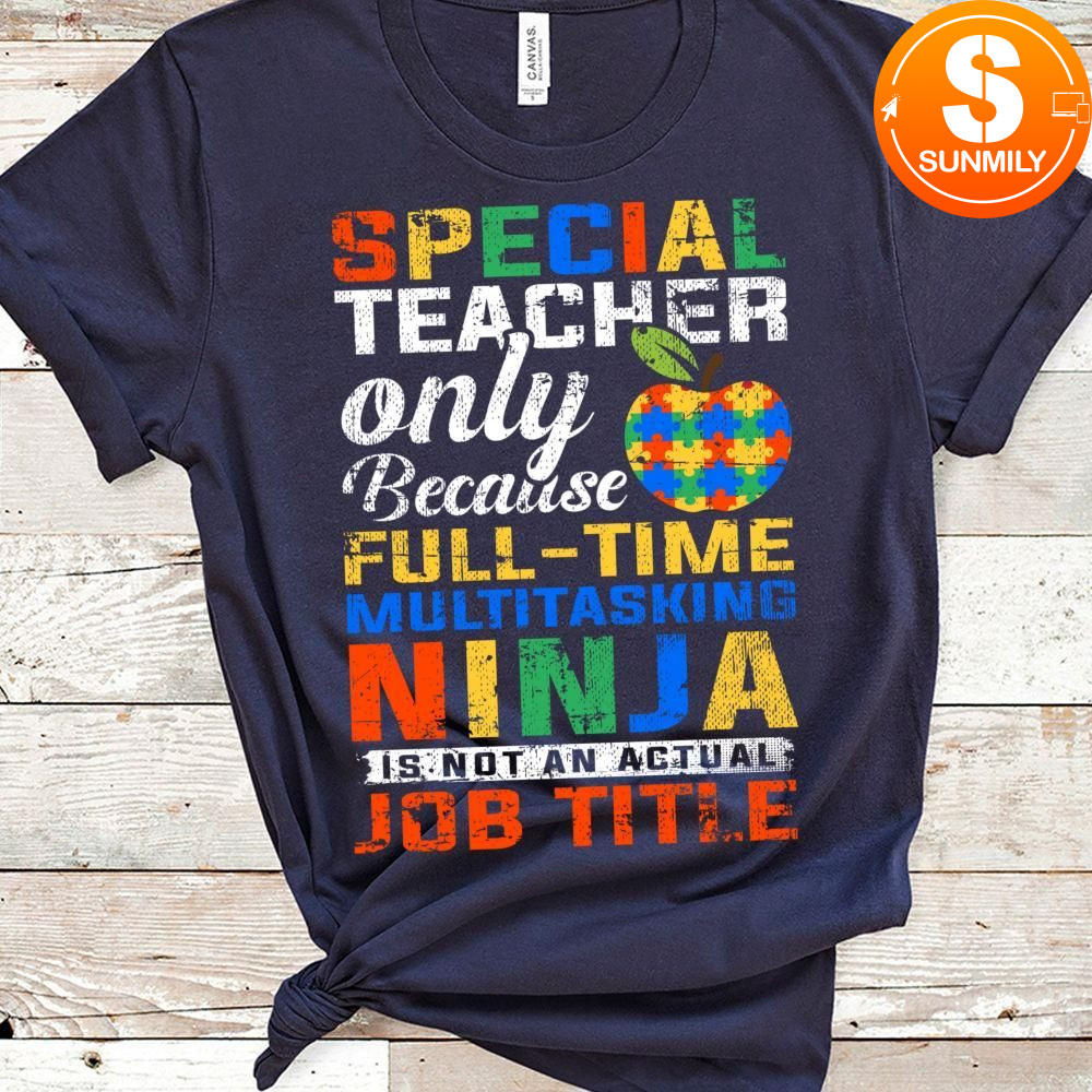 Special Education Teacher Puzzle Autism Classic Unisex Shirt