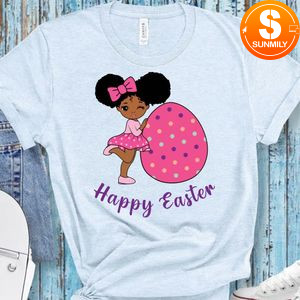 Girl African Happy Easter T-Shirt