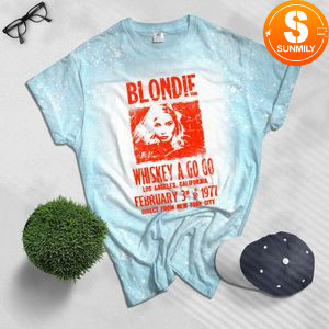 Blondie Debbie Harry Punk Rock Retro Vintage Bleached Shirt