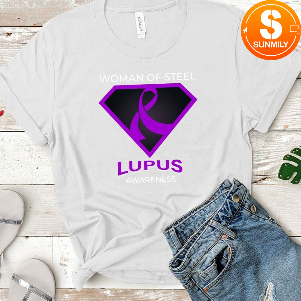 Woman of Steel Lupus Awareness T-Shirt