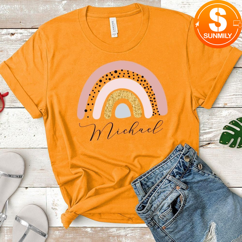 Personalized Rainbow Classic Unisex Shirt
