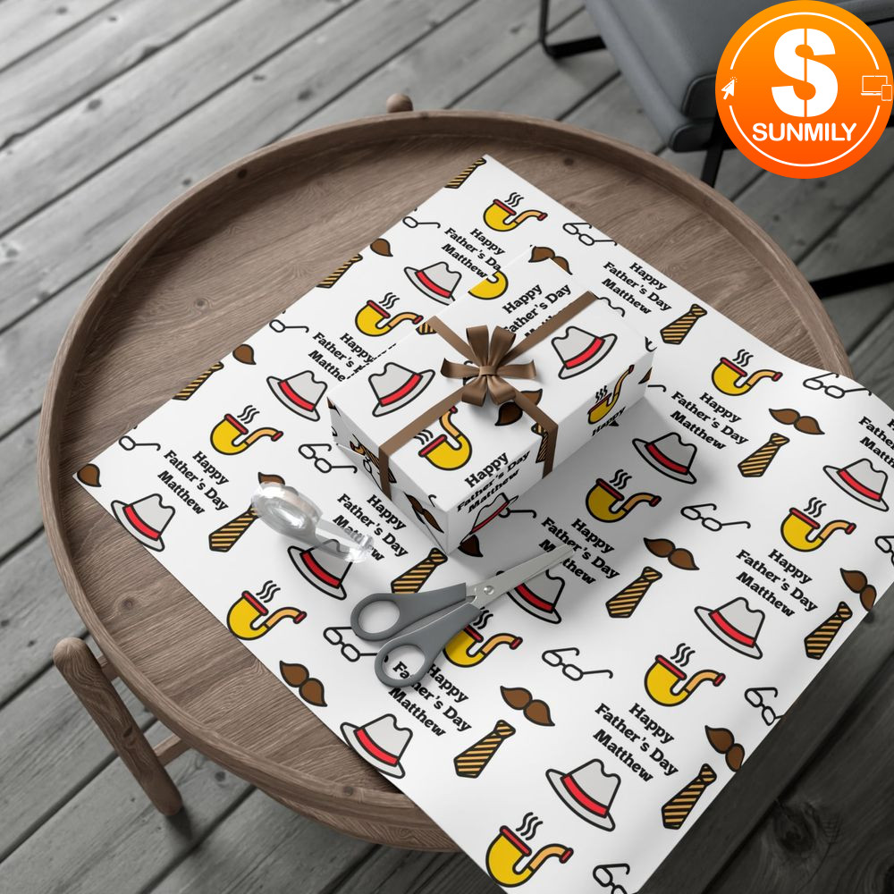 Happy Father's Day Gift Wrap Paper