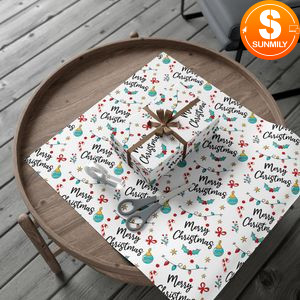 Personalised Merry Christmas Gift Wrap Customizable