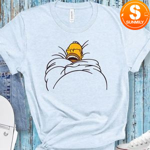 Homer Simpson Sleeping Lazy Shirt